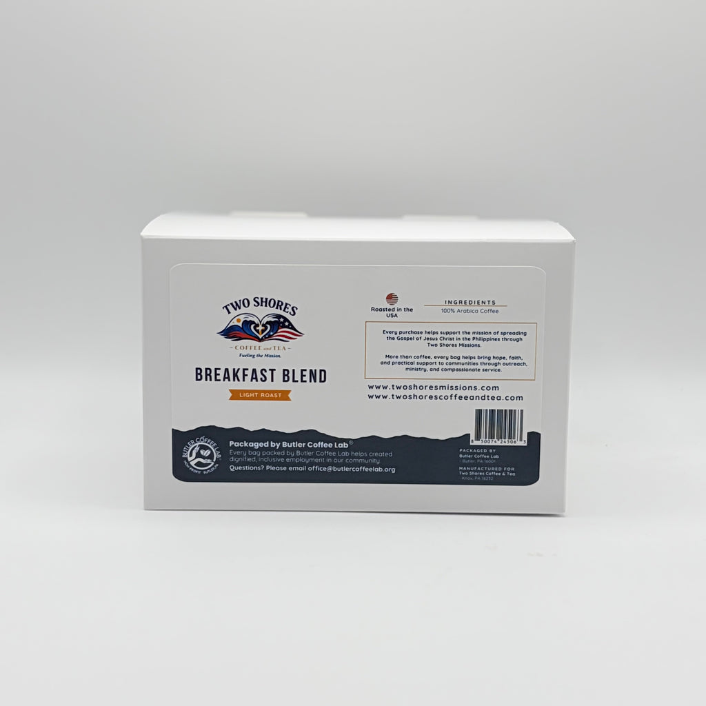 Breakfast Blend 12 ct. Pods- Two Shores
