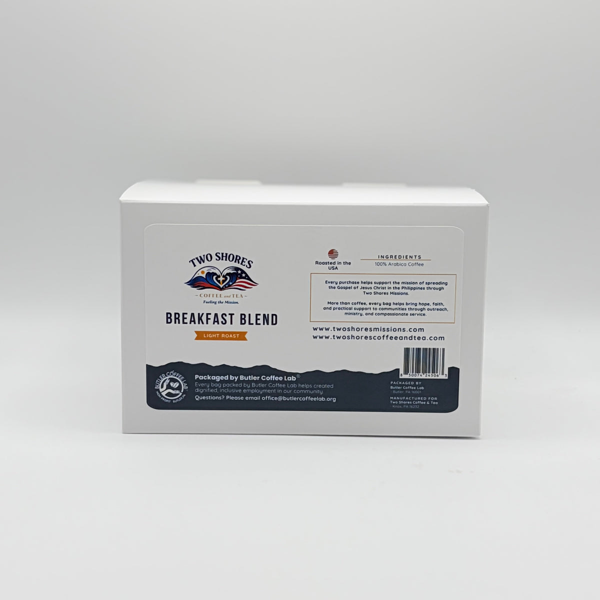 Breakfast Blend 12 ct. Pods- Two Shores