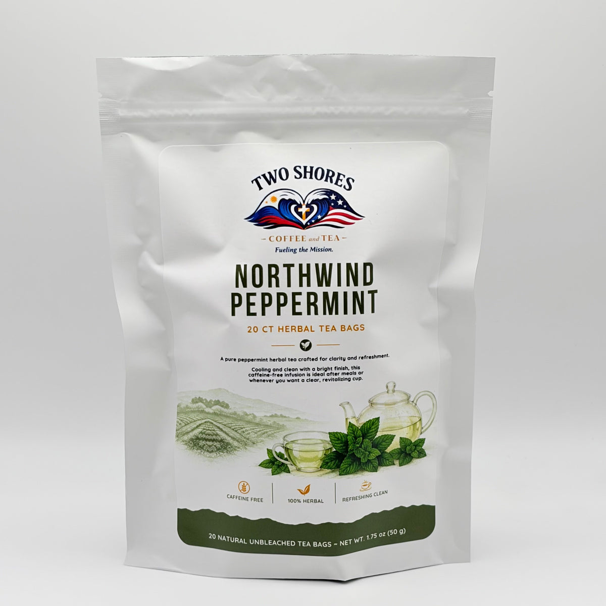Northwind Peppermint 20 ct. Tea Bags - Two Shores