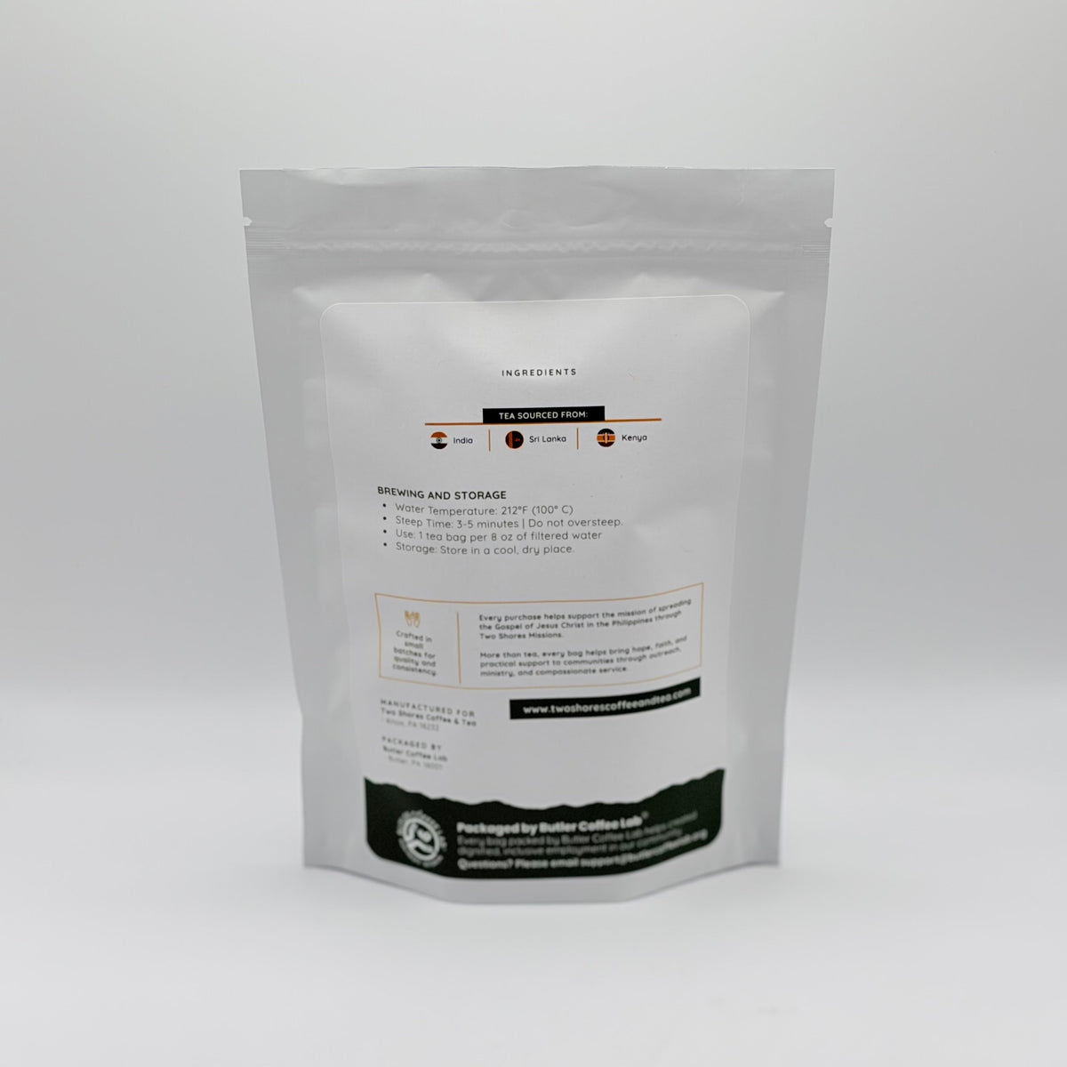 Classic English Breakfast 20 ct. Tea Bags - Two Shores