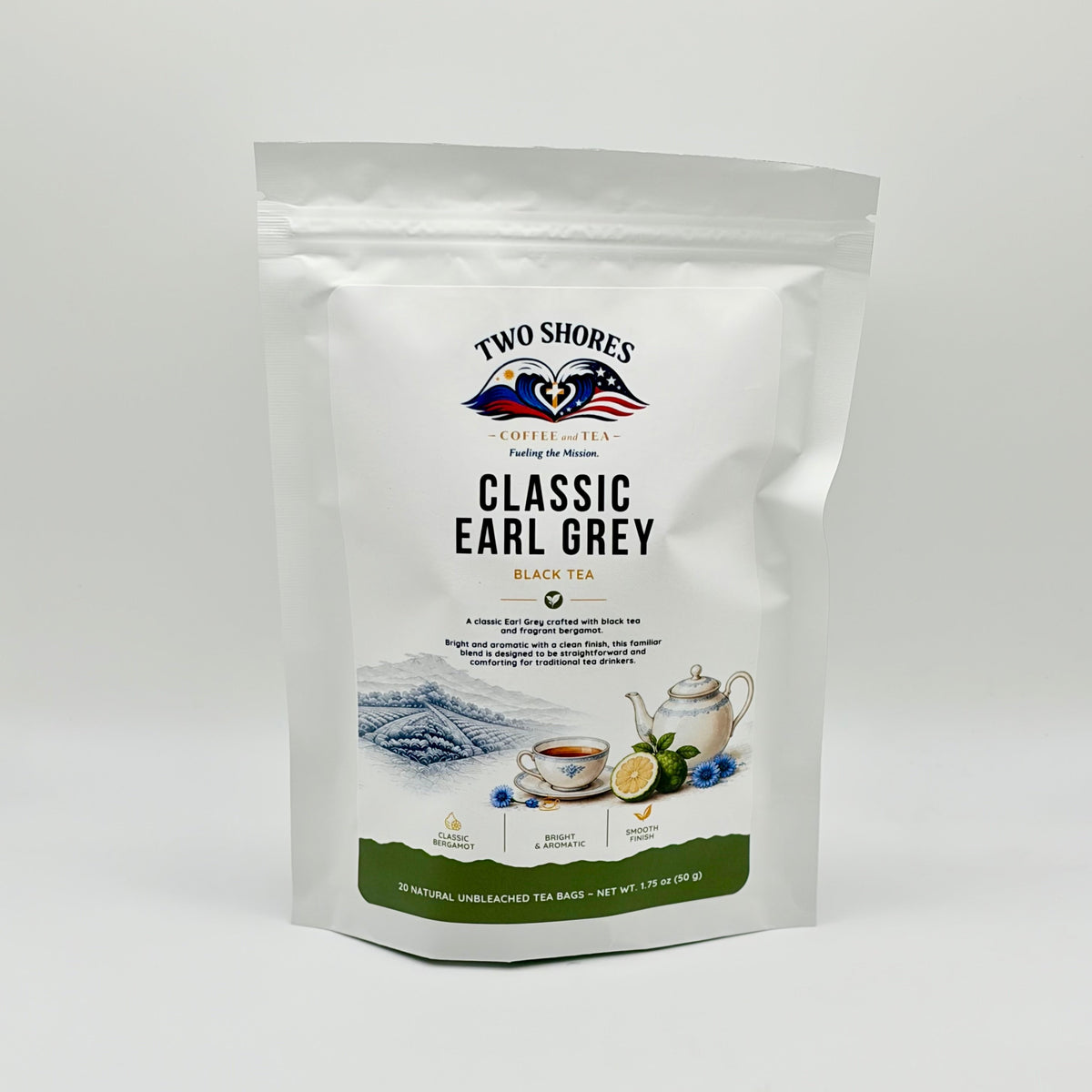 Classic Earl Grey 20 ct. Tea Bags - Two Shores