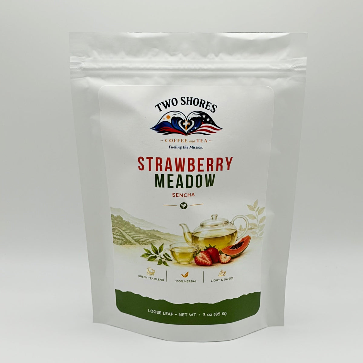 Strawberry Meadow Sencha Loose Leaf - Two Shores